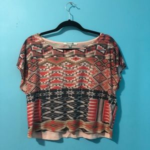 FOREVER 21 ⛵️ Tribal Crop Tee